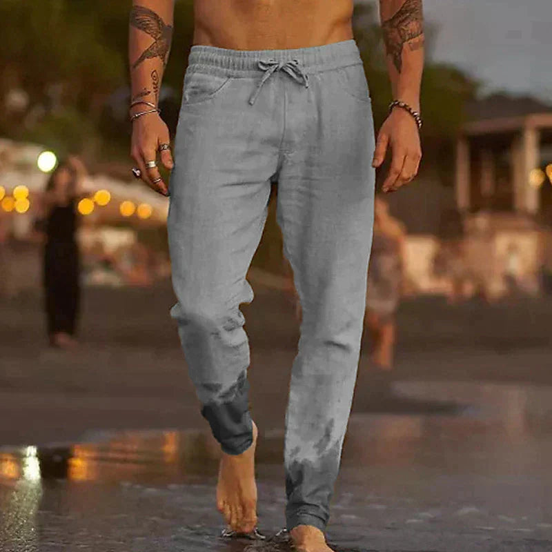 Pantalon Lin Homme Slim Chic