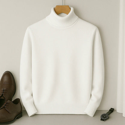 Pull Cachemire Homme Laine Mélangée Chaud et Confortable
