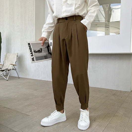 Pantalon Homme Élégant Taille Étroite - BerlinGlamour