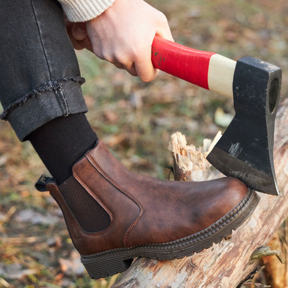 Bottines Chelsea Homme Découpes Élégantes