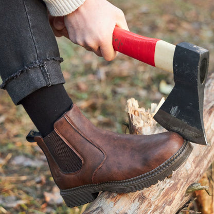 Bottines Chelsea Homme Découpes Élégantes