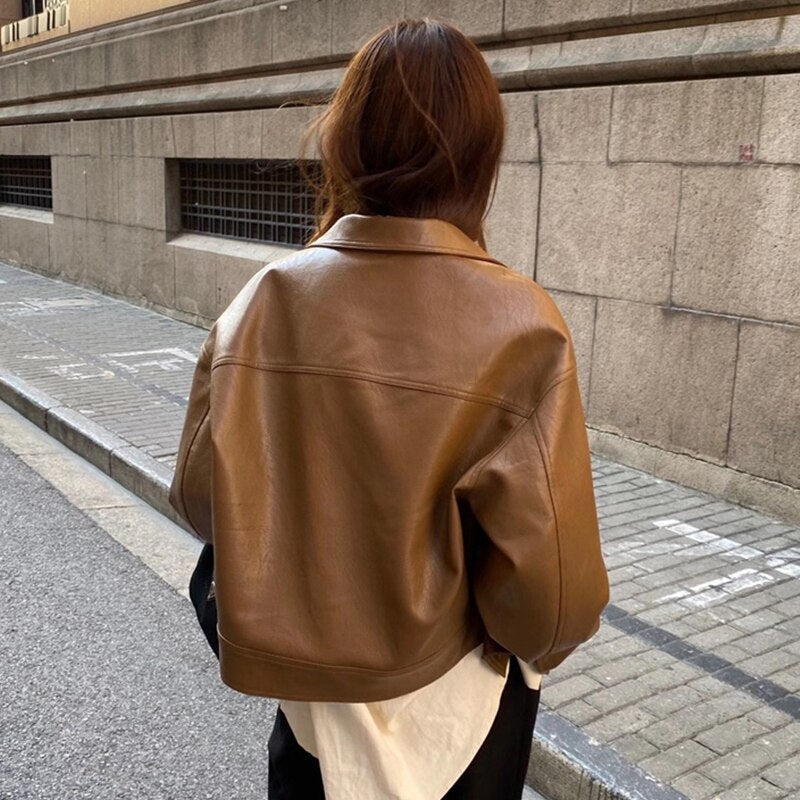 Veste femme courte décontractée à la mode