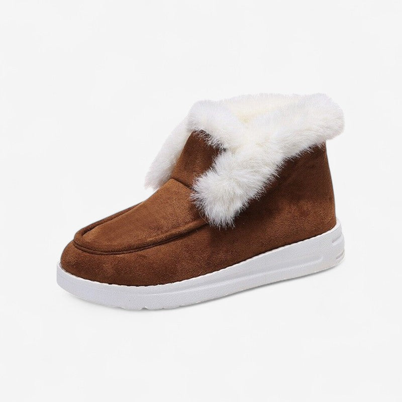 Bottines Femmes Hiver Doublure Fourrure Chaudes et Confortables