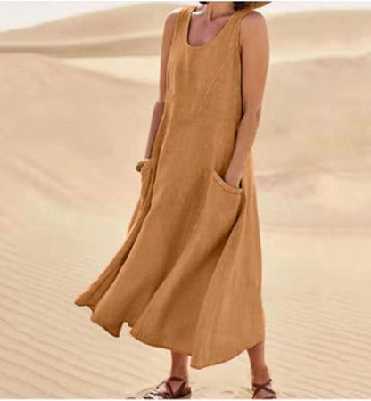 Robe Décontractée en Coton pour Femme au Quotidien