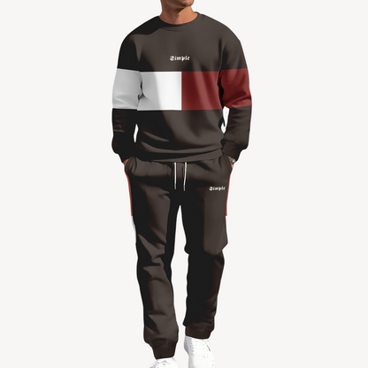 Survêtement Homme Veste Puffer et Pantalon de Jogging Chaude