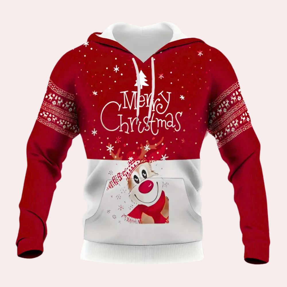 Sweat à Capuche de Noël Imprimé - vue 2