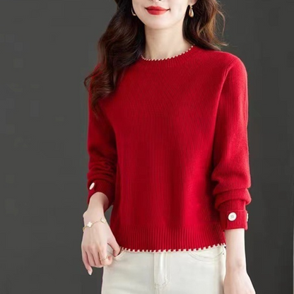 PENINAH - Pull à Col Rond Elégant pour Femme
