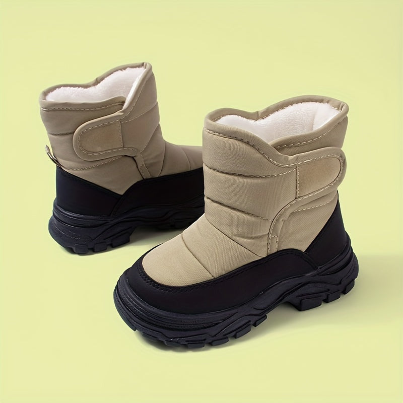 Bottes Enfants Hiver Fourrées Vertes Foncées