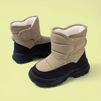 Bottes Enfants Hiver Fourrées Vertes Foncées