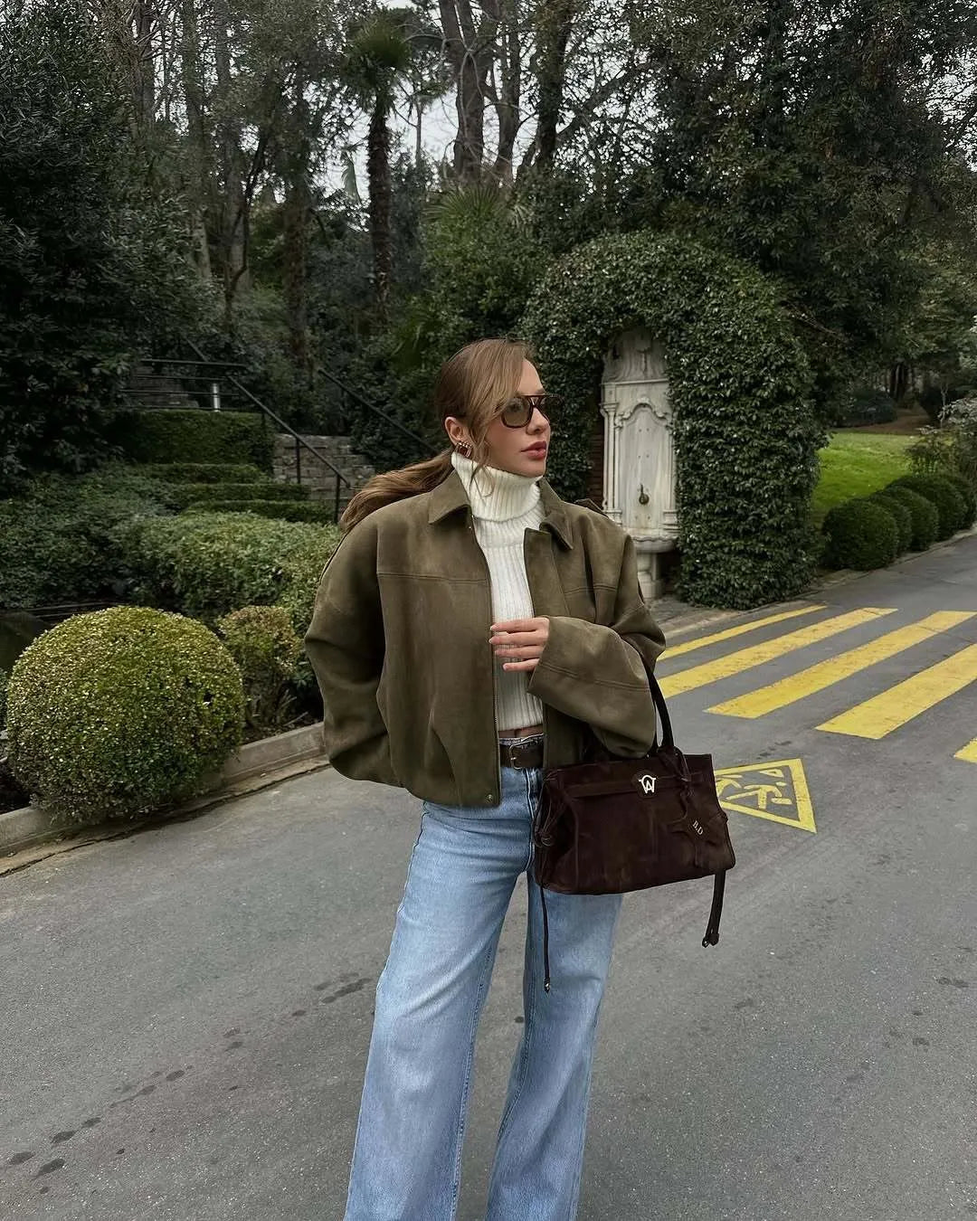 Veste en cuir doux féminine tendance - PanierRoyale
