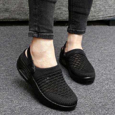 Chaussures Orthopédiques Femme Respirantes Semelle Coussin d’Air