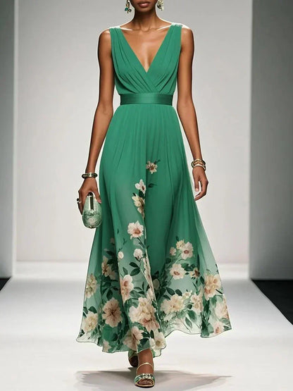 Robe Fleurs Été pour Mariage Féminine