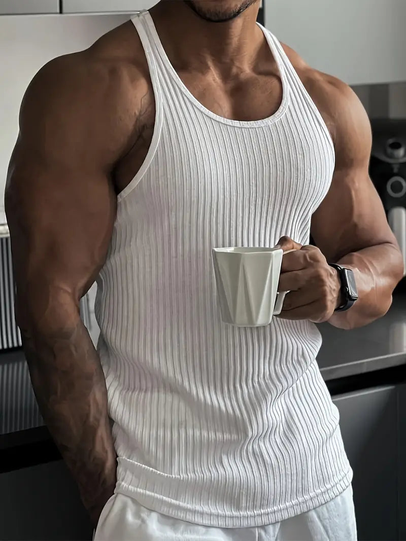 T-shirt Sport Homme Slim Fit sans Manches - BerlinGlamour