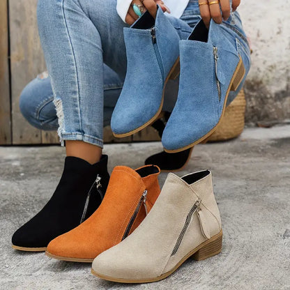 Bottes Femmes à Lacets Latéraux pour Tous les Jours - PanierRoyale