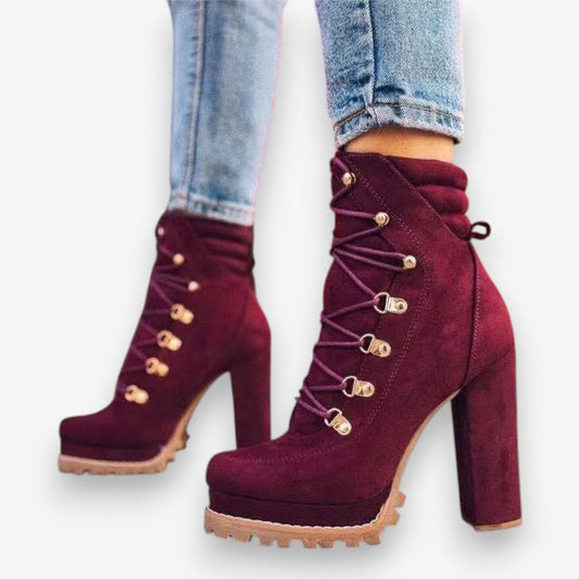 Bottines Femme à Talon Haut et Fermeture Éclair - PanierRoyale