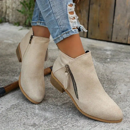 Bottes à Lacets Latéraux pour Tous les Jours