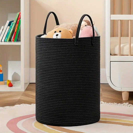Corbeille à linge Moderne avec Compartiment de Rangement - PanierRoyale