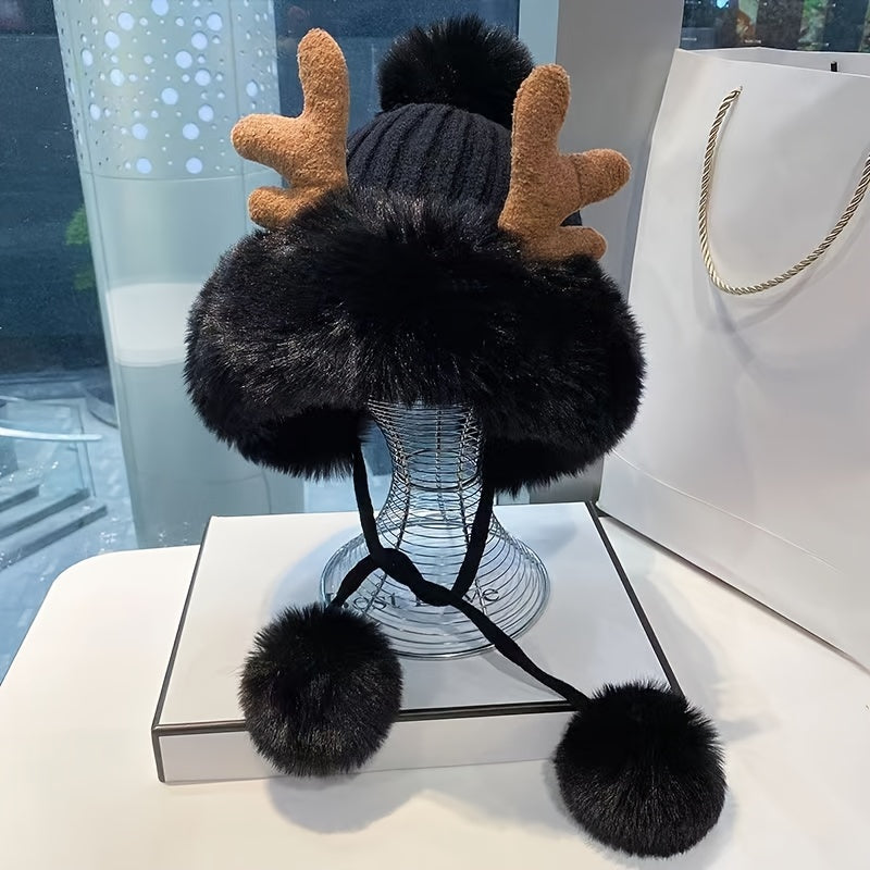 Chapeau Hiver Rouge et Festif en Laine
