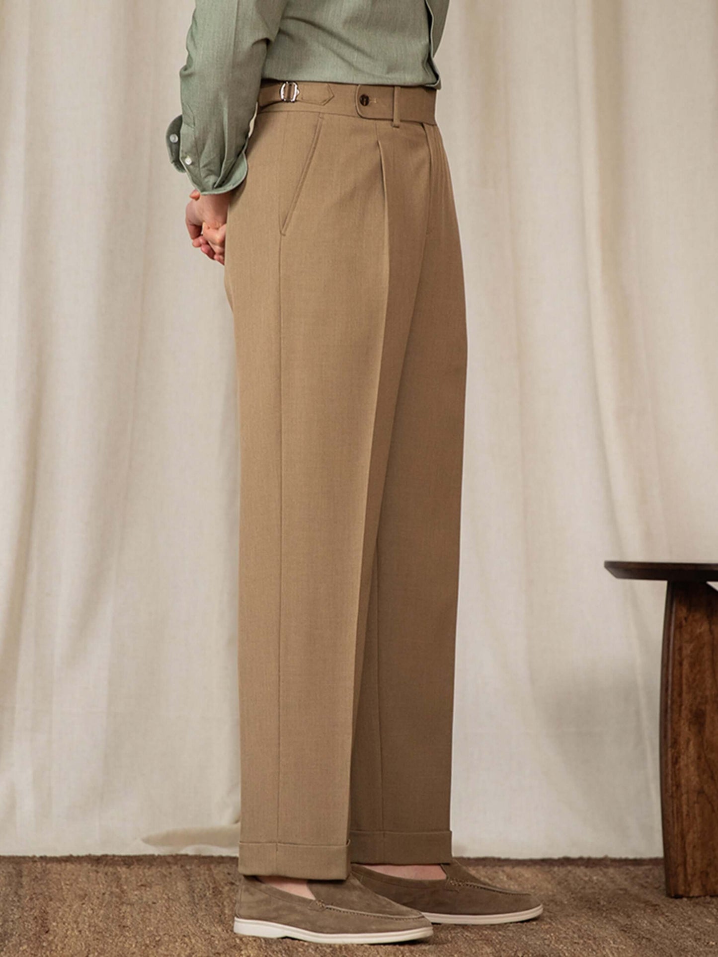 Pantalon Homme Détendu Style Classique