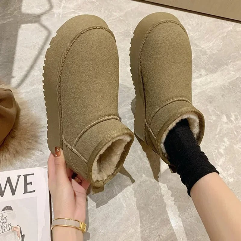 Bottes Hiver Fourrées Chaudes et Féminines - PanierRoyale