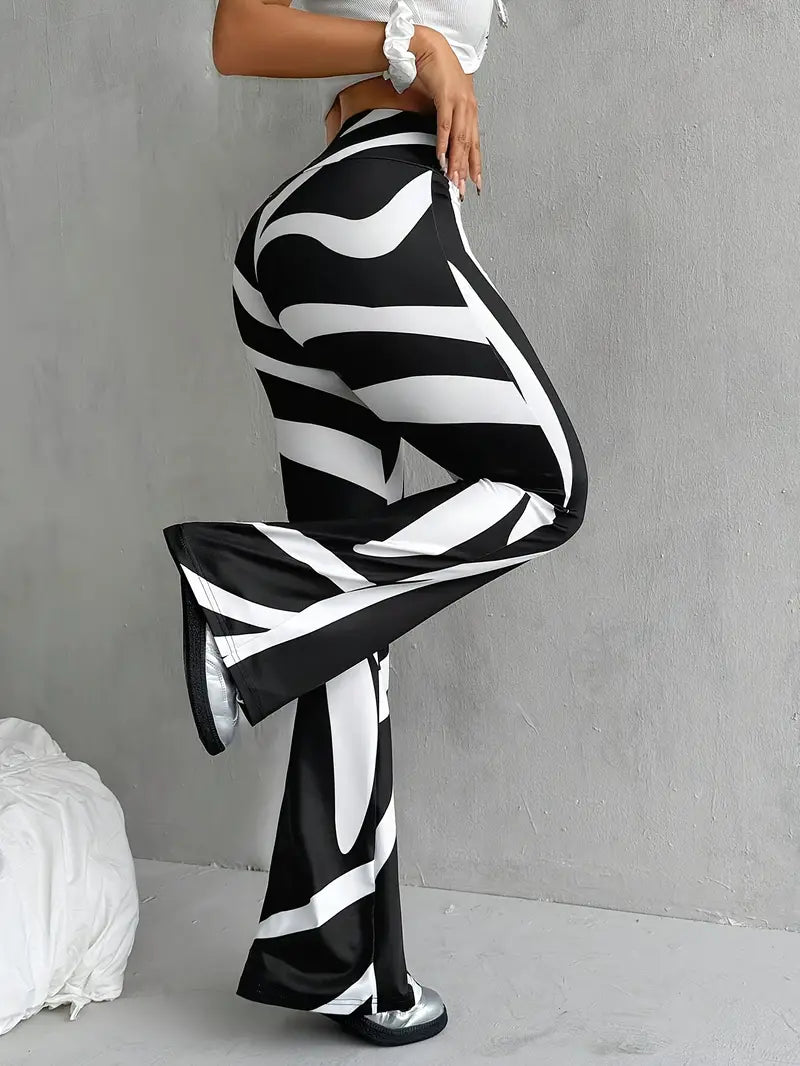 Pantalon Femme Grande Taille Fleuri Confortable - PanierRoyale