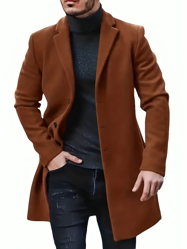 Manteau Homme Élégant et Chauffant en Hiver