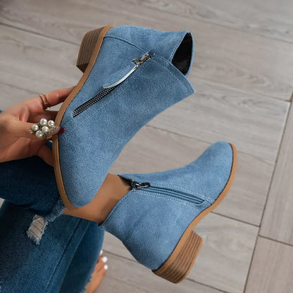 Bottes à Lacets Latéraux pour Tous les Jours