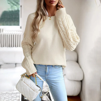 Pull Femme Tricot Chaud à Manches Longues - PanierRoyale