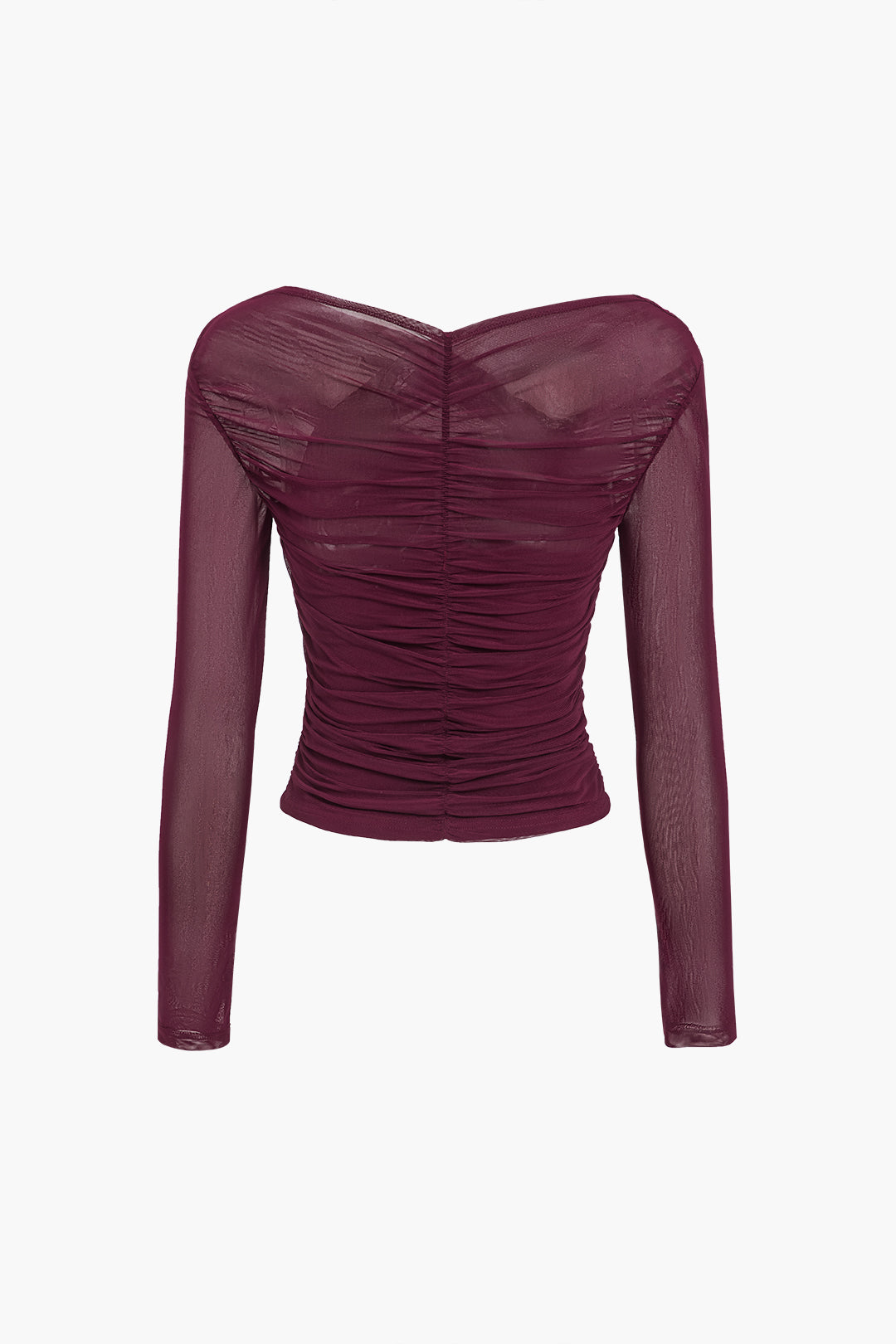 Top femme en maille décolleté avec manches longues