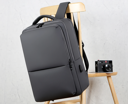 Sac à dos Ordinateur 15,6 USB Noir et Résistant - PanierRoyale