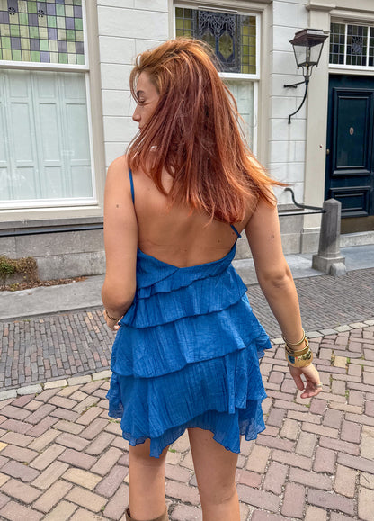 Robe mini Femme Volants Coupe Fluide Style Estival