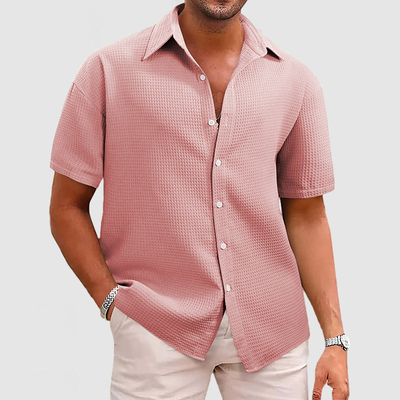 Chemise Homme Waffel Confortable et Élégante - BerlinGlamour