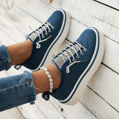 Chaussures Running Confortables à Lacets pour Femme