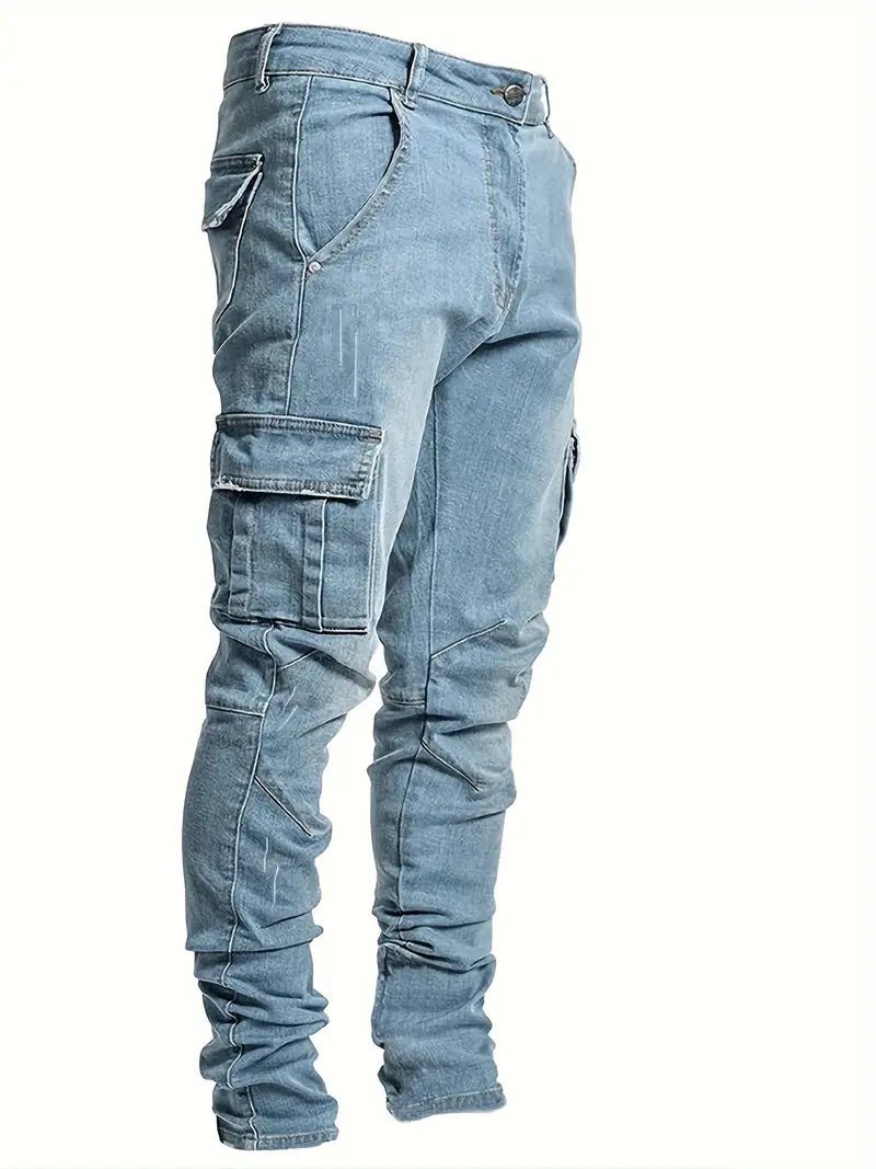 Jean Pantalon Homme Noir 5 Poches - PanierRoyale