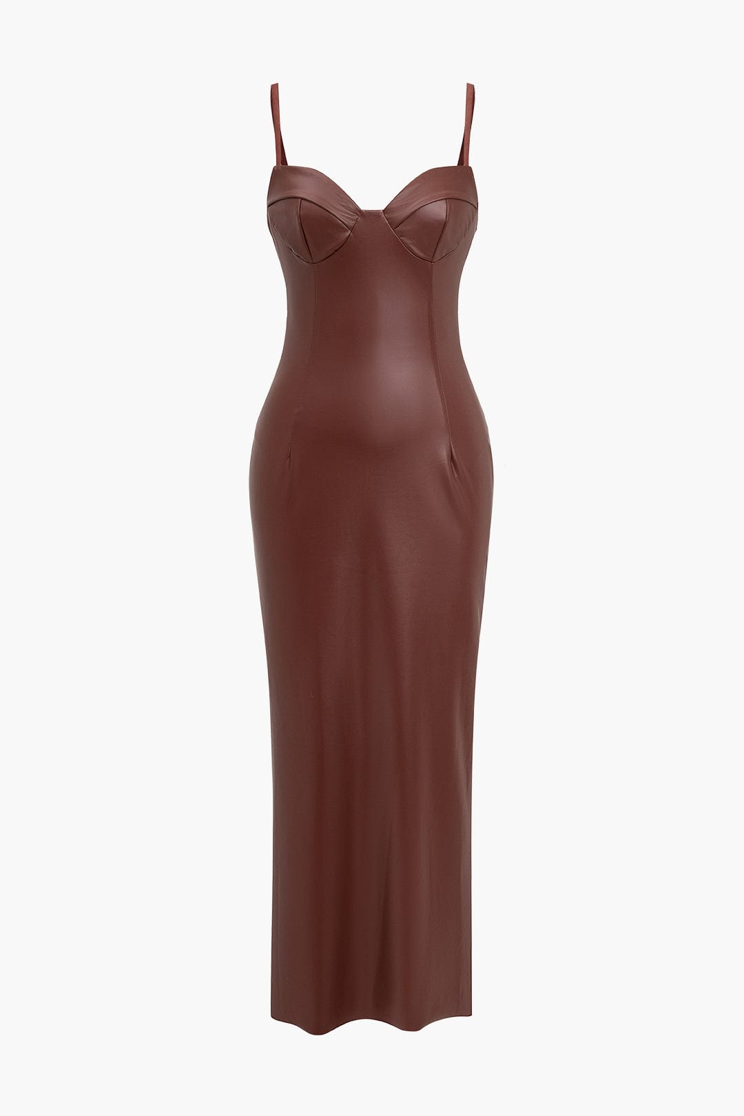 Robe en Cuir Longue Élégante et Séxy