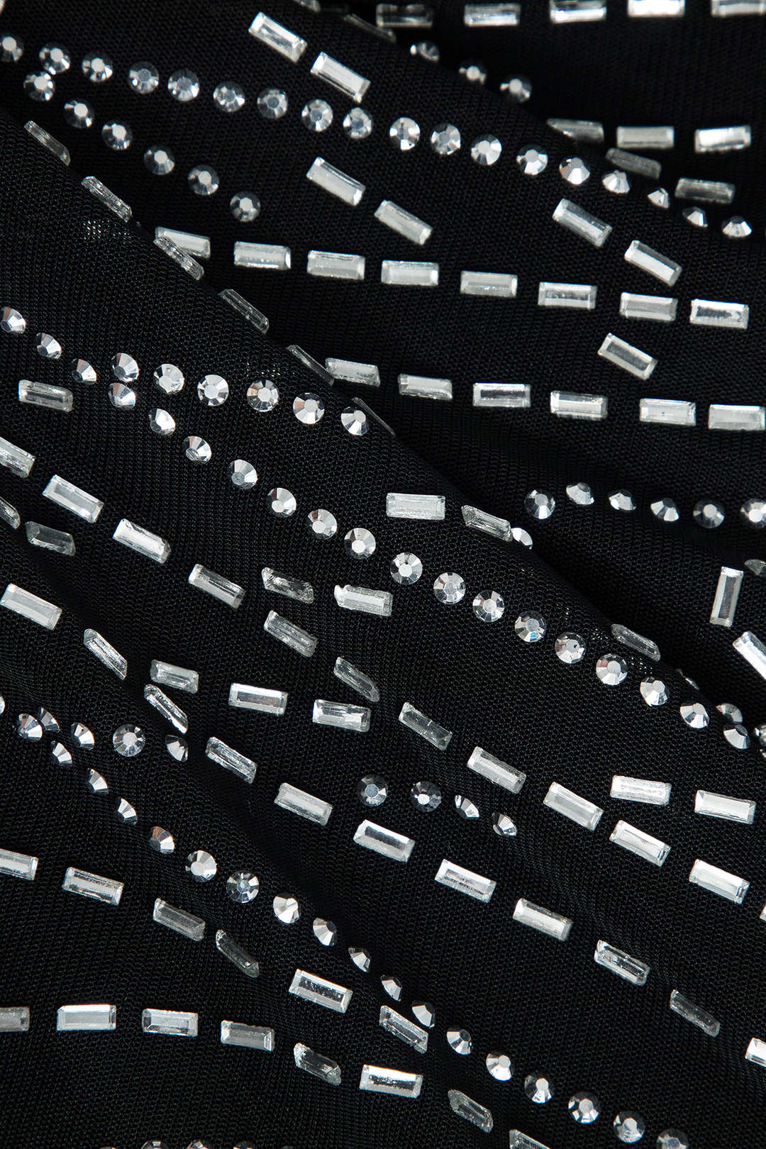 Robe de Soirée Courte en Mesh Étoilé et Paillettes