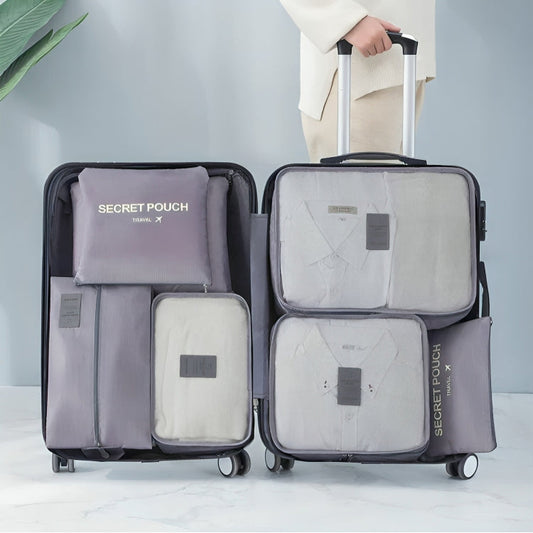 Ensemble de Voyage 7 Pièces - Accessoires de Valise Utiles - PanierRoyale