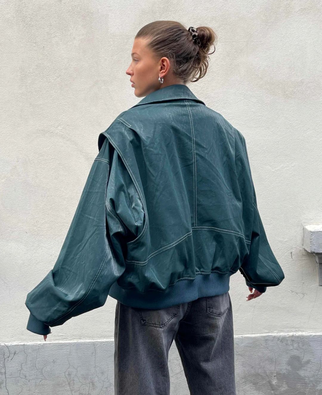 Veste Femme Oversize Fermeture Zippée Coupe Décontractée