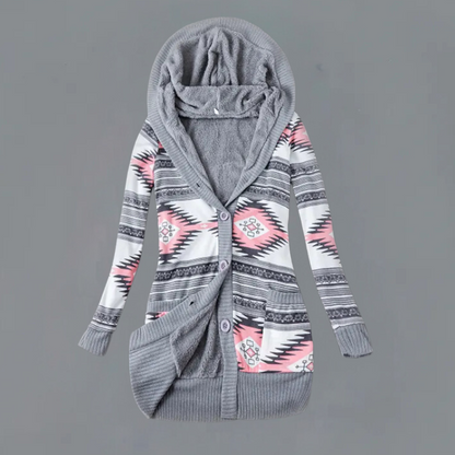 JOANA - Cardigan à Capuche Élégant pour Femmes