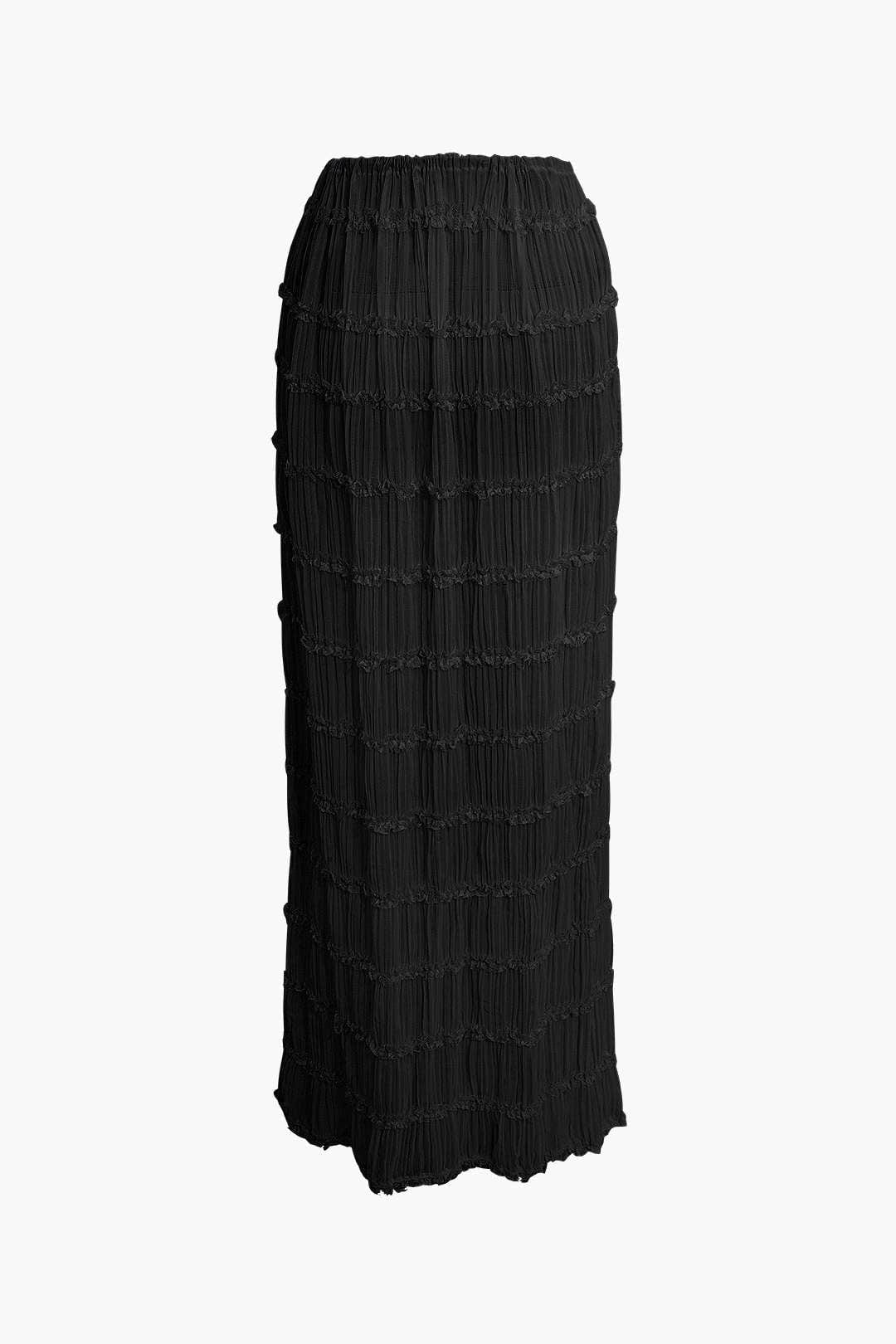 Robe de soirée deux pièces plissée élégante