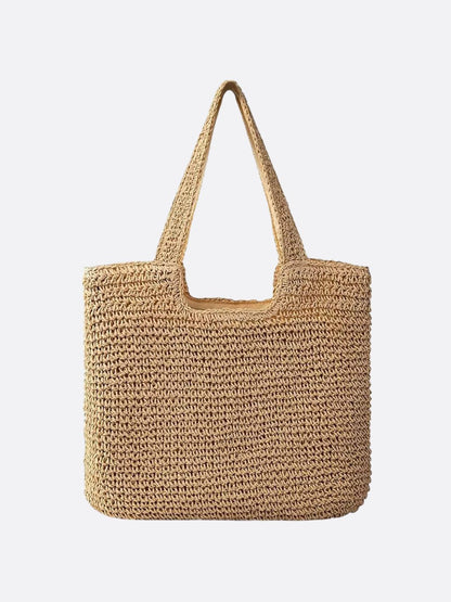 Sac Grande Paille Tressée à Bretelles Réglables - BerlinGlamour