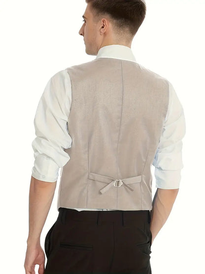 Costume Homme 3 Pièces : Blazer, Gilet et Pantalon Élégant
