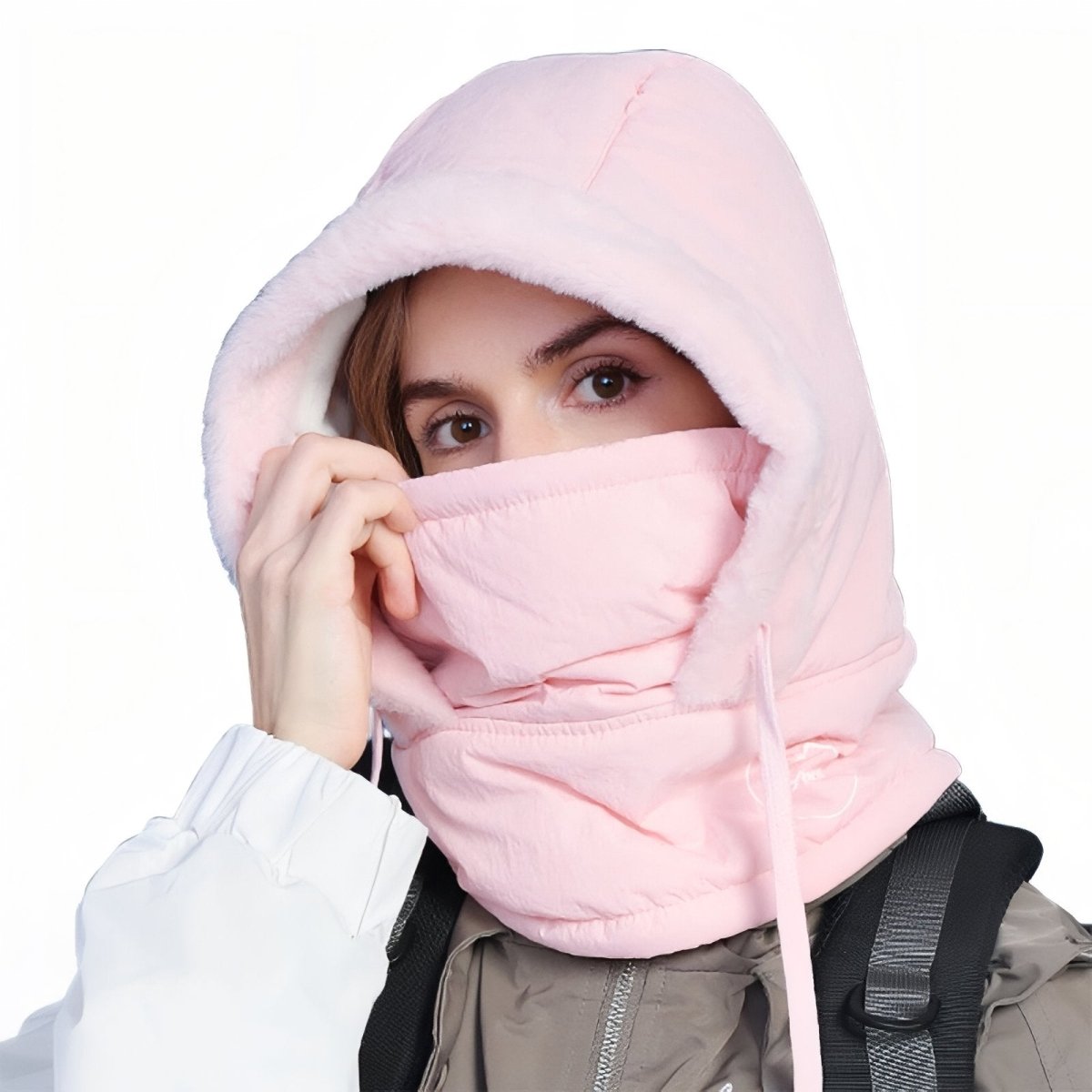 Cagoule Hiver Imperméable et Chaude pour Femme et Homme