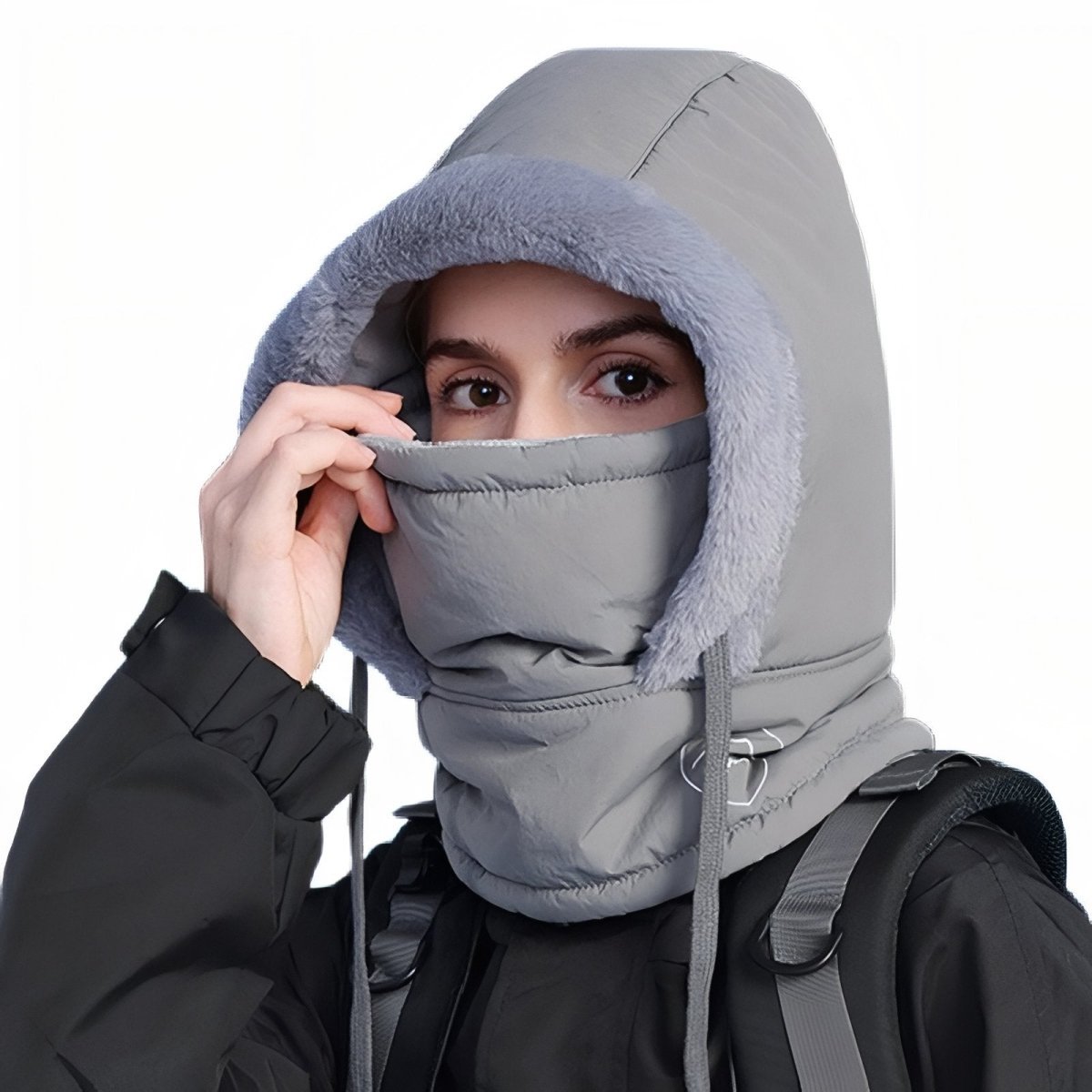 Cagoule Hiver Imperméable et Chaude pour Femme et Homme