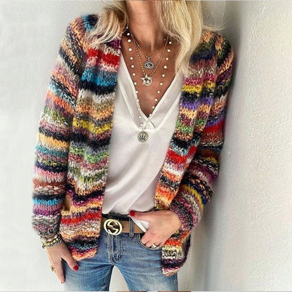 Pull Femme Tricot Coloré Élégant - PanierRoyale
