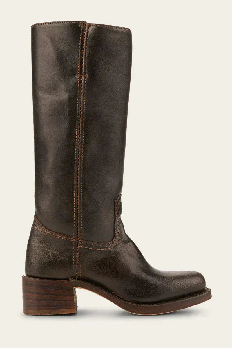 Bottes Femmes Western à Talon Bloc Cuir