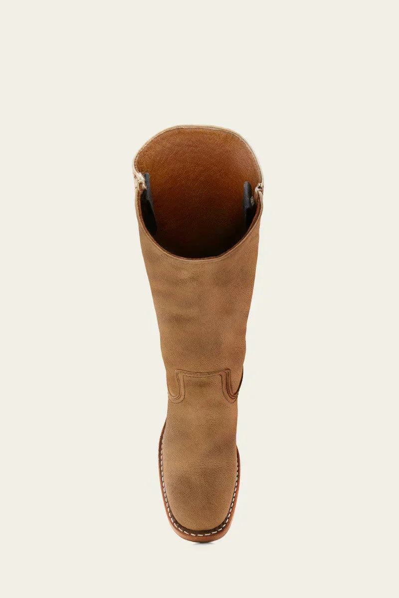 Bottes Femmes Cuir Talon Bloc Haut de Gamme