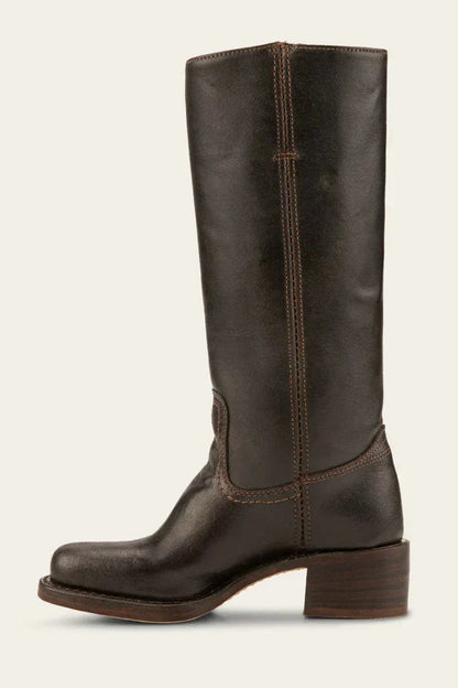 Bottes Femmes Western à Talon Bloc Cuir