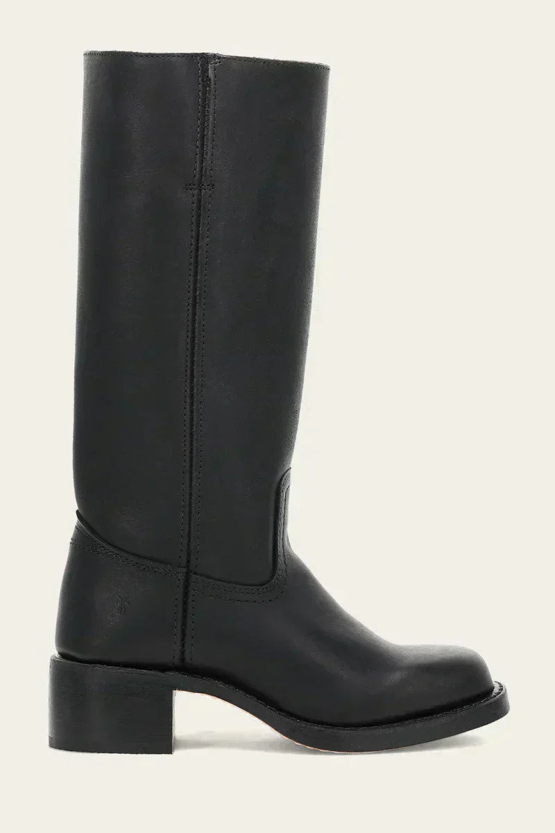 Bottes Femmes Western à Talon Bloc Cuir