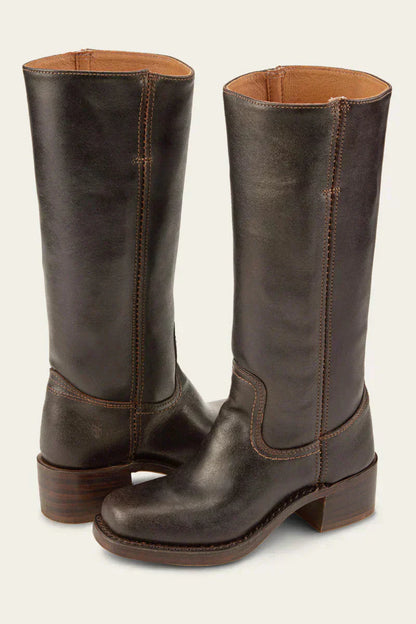 Bottines Femme Chic à Talon Épais avec Design Élégant
